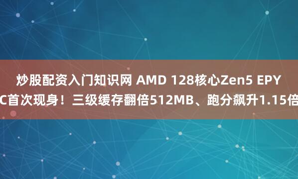 炒股配资入门知识网 AMD 128核心Zen5 EPYC首次现身！三级缓存翻倍512MB、跑分飙升1.15倍